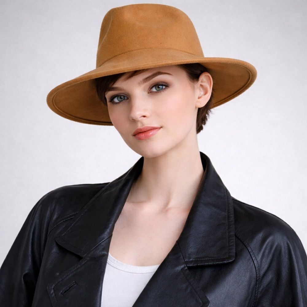 Vintage Goorin Bros. Wool Felt Wide Brim Fedora Hat